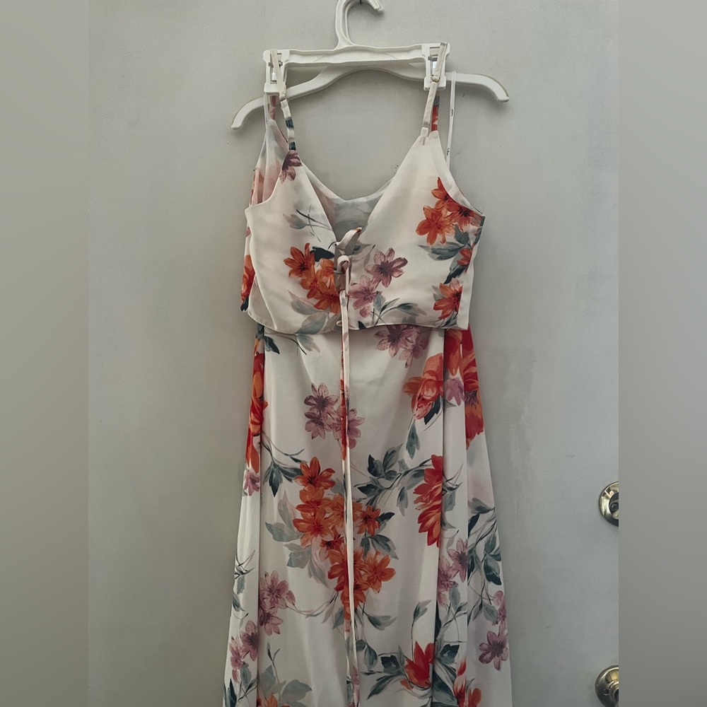 Lulu’s - Bloom With a View White Floral Print Two-Piece Dress